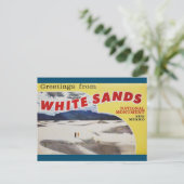 Greetings uit White Sands New Mexico Briefkaart (Staand voorkant)