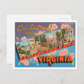 Greetings uit Winchester, Virginia Vintage Travel Briefkaart (Voorkant / Achterkant)