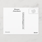 Greetings uit Worcester, Massachusetts Briefkaart (Achterkant)