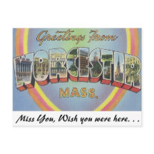 Greetings uit Worcester, Massachusetts