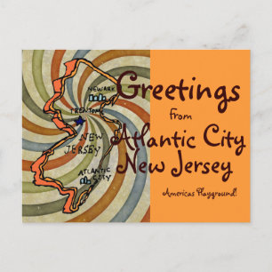 Greetings van AC New Jersey Briefkaart