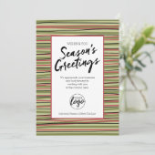 Greetings van Business Logo Seizoen Feestdagenkaart (Staand voorkant)