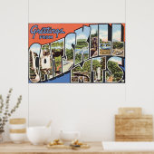 Greetings van Catskills Mts,  Poster (Keuken)