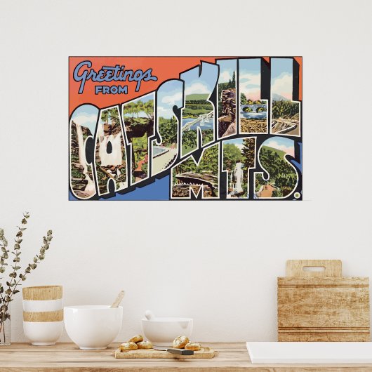 Greetings van Catskills Mts, Poster (Keuken)