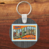 Greetings van Charlotte N.C. , Sleutelhanger (Voorkant)