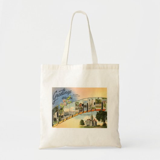 Greetings van Connecticut Tote Bag (Voorkant)