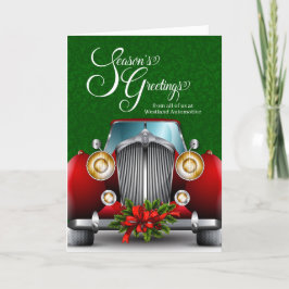Greetings van de bedrijfsclassieke Classic Car Sea Feestdagen Kaart