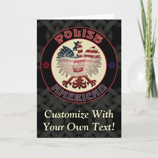 Greetings van de Poolse Eagle Feestdagen Kaart (Voorkant)