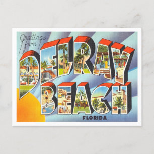Greetings van Delray Beach, Florida Travel Briefkaart