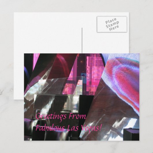 Greetings van Fabulous Las Vegas. Briefkaart (Voorkant / Achterkant)