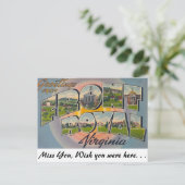 Greetings van Front Royal, Virginia Briefkaart (Staand voorkant)