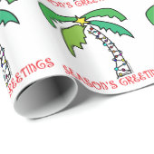 Greetings van het tropische regenseizoen van de pa cadeaupapier (Rol Hoek)