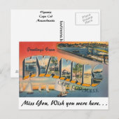 Greetings van Hyannis Briefkaart (Voorkant / Achterkant)