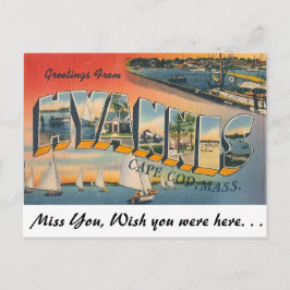 Greetings van Hyannis Briefkaart