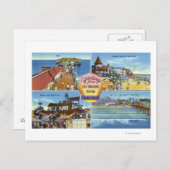 Greetings van met Schilderachtig Uitzichten Briefkaart (Voorkant / Achterkant)