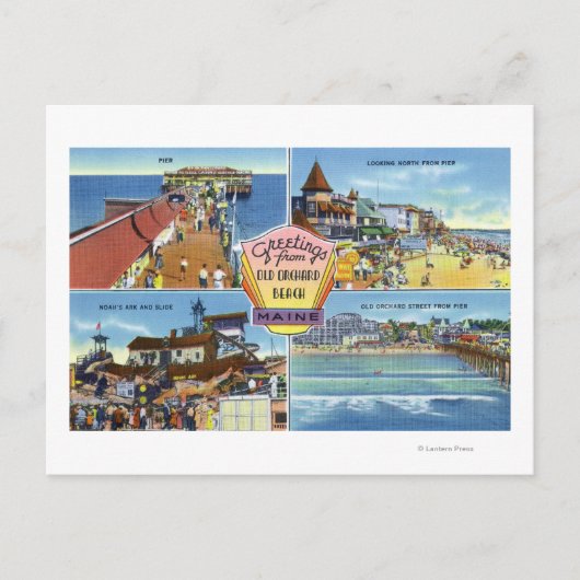 Greetings van met Schilderachtig Uitzichten Briefkaart (Voorkant)