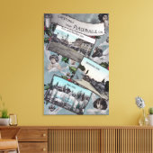 Greetings van met Schilderachtig Uitzichten Canvas Afdruk (Insitu (Woonkamer))