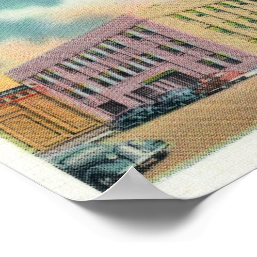 Greetings van met Schilderachtig Uitzichten Poster (Hoek)