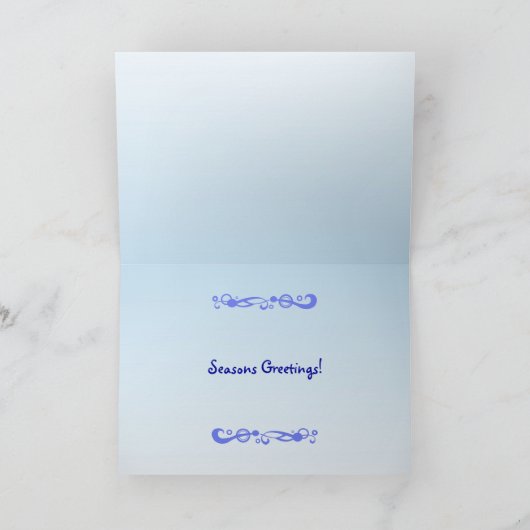 Greetings van Red Barns Seasons Feestdagen Kaart (Binnen)