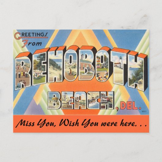Greetings van Rehoboth Beach Briefkaart (Voorkant)