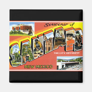 Greetings van Santa Fe Magneet