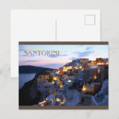 Greetings van Santorini Briefkaart (Voorkant / Achterkant)