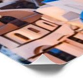 Greetings van Santorini Perfect Poster (Hoek)