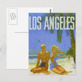 Greetings van Sunny Los Angeles Briefkaart (Voorkant / Achterkant)