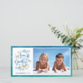 Greetings van Tropische SEAsons | Waterverf van St Feestdagenkaart (Staand voorkant)