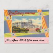 Greetings van U.S. Capitol Briefkaart (Voorkant)