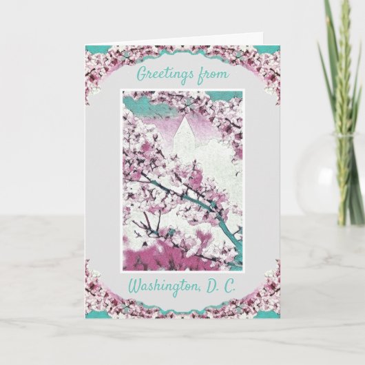 Greetings - Washington D.C. - Cherry Blossom nr. 1 Kaart (Voorkant)