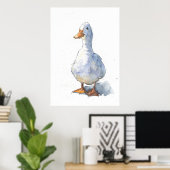 Greetings White Duck Poster (Thuiskantoor)