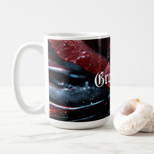 #GreetingsRoseMug Koffiemok (Met donut)