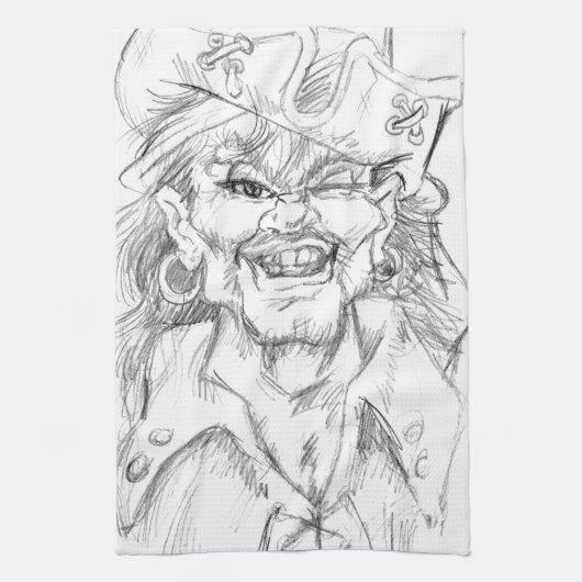 Greetin's Matey. Theedoek (Verticaal)