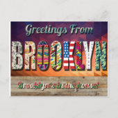 GREETTES VAN HET BROOKLYN BRIEFKAART! BRIEFKAART (Voorkant)