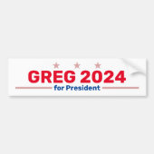 Greg 2024 bumpersticker (Voorkant)