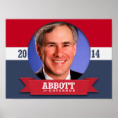 GREG ABBOTT CAMPAIGN POSTER (Voorkant)