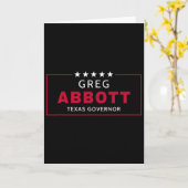 Greg Abbott Election Texas Governor Republican Blu Kaart (Gele Bloem)