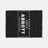 Greg Abbott Election Texas Governor Republican Red Fleece Deken (Voorkant (Horizontaal))