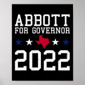 Greg Abbott For Governor Election July 4th Republi Poster (Voorkant)