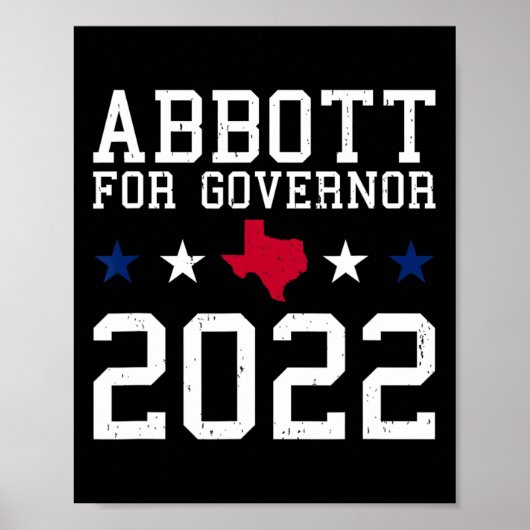 Greg Abbott For Governor Election July 4th Republi Poster (Voorkant)