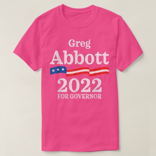 Greg Abbott Texas Governor Election 2022 Republica T-shirt (Design voorkant)