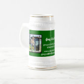 Greg Caldwell 22 oz Stein Mok (Voorkant links)