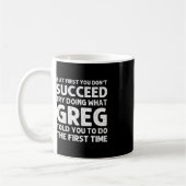 GREG Gift Naam Gepersonaliseerde Verjaardag Leuk K Koffiemok (Links)