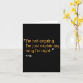 Greg Gift Quote Grappige Verjaardag Gepersonalisee Kaart (Gele Bloem)