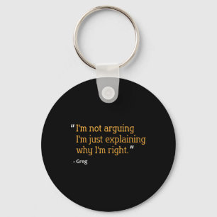 Greg Gift Quote Grappige Verjaardag Gepersonalisee Sleutelhanger