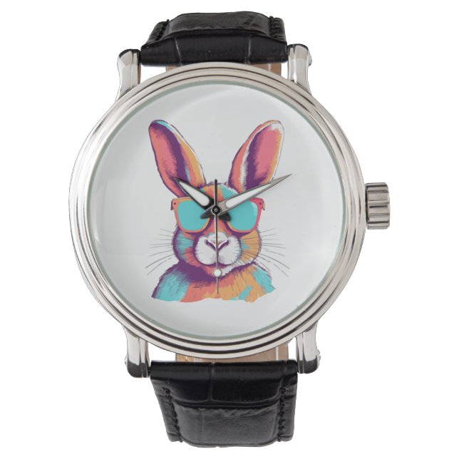 Greg het konijn met bril horloge (Voorkant)