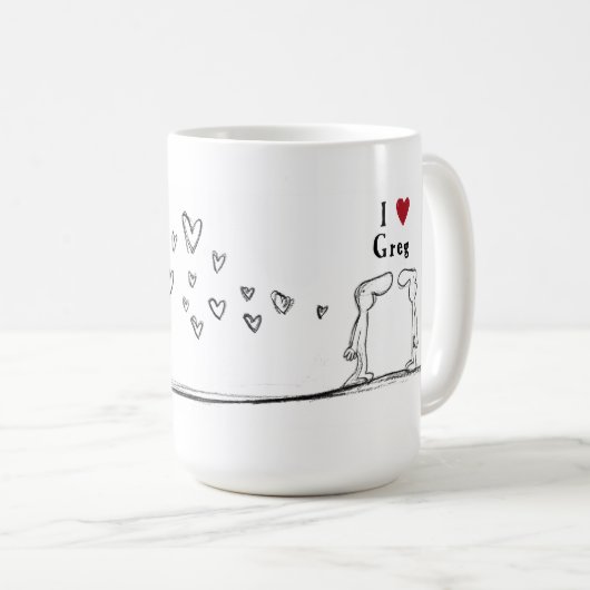 Greg "I love greg" "I hartgreg" Koffiemok (Voorkant rechts)