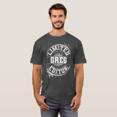 GREG Limited Edition Funny Persoonlijke naam T-shirt (Voorkant volledig)