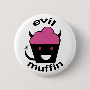 Greg the Evil Muffin Ronde Button 5,7 Cm